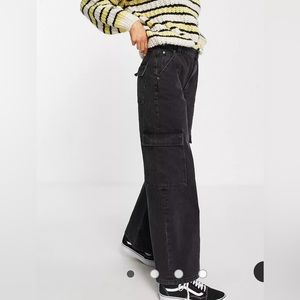 ASOS design cotton blend low rise cargo jean